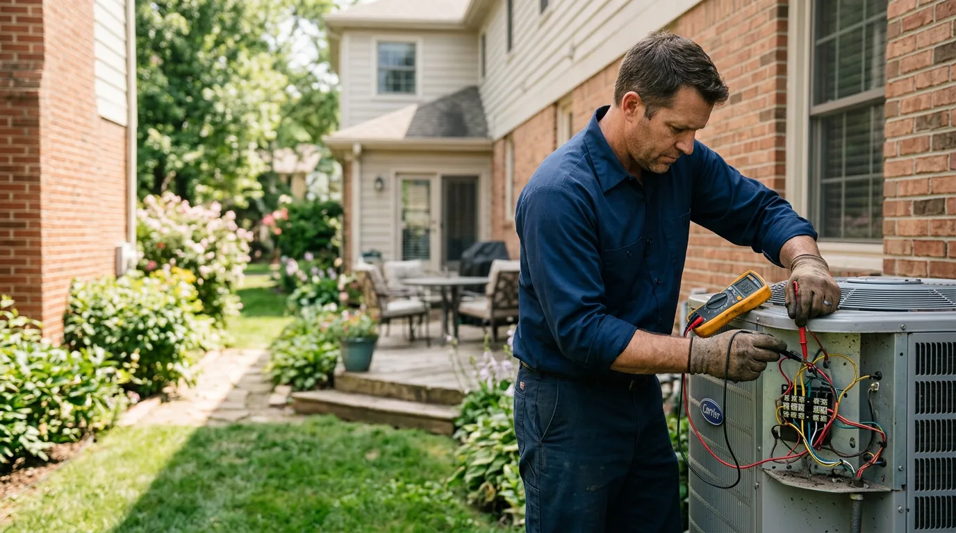 HVAC technician working near Montevallo, AL
